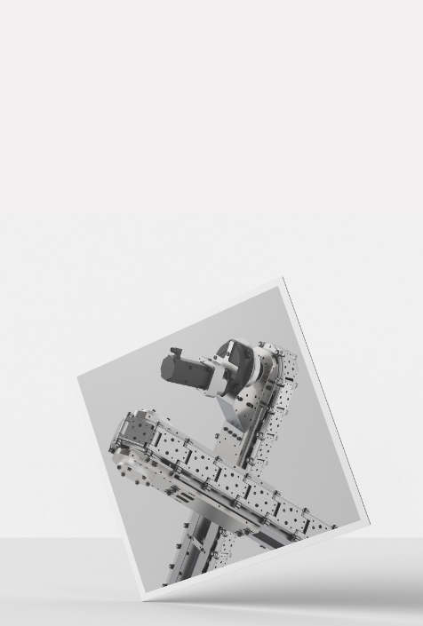 CAD model of LS Link Compact with drive for integration into a compact automation system.
