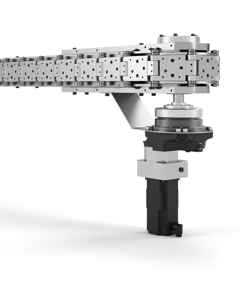 LS Link Compact with precision links, return section, and servo drive as a process platform for automated assembly.